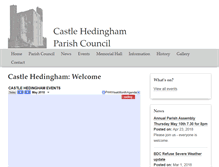Tablet Screenshot of castlehedingham.org